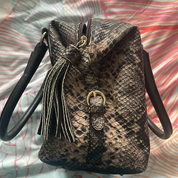 Stuart Weitzman Snake skin bag purse BRAND NEW HTF - Picture 2 of 11